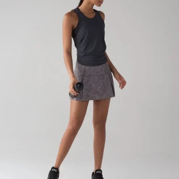 Lululemon Lost In Pace Skirt (Regular) (13") Sea Spray Alpine White Dark Chrome - Picture 14 of 14